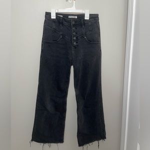 VIGOSS JEANS - high rise wide leg Black denim wash size 27